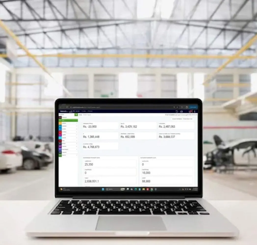 Car Wash POS System showing real-time reporting and analytics for bookings, payments, and staff performance.