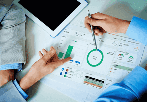 Order management system custom reporting dashboard with order analysis, sales reports, and business performance insights.