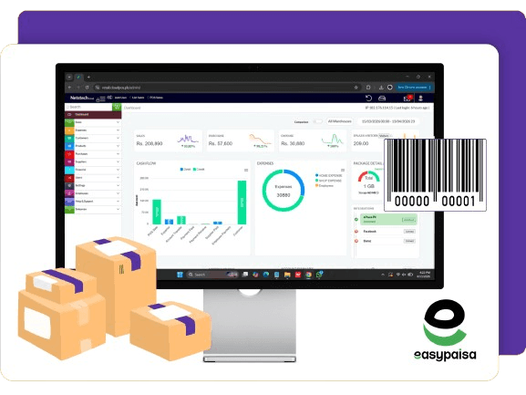 Easypaisa Integration with CloudPOS in Pakistan mockup
