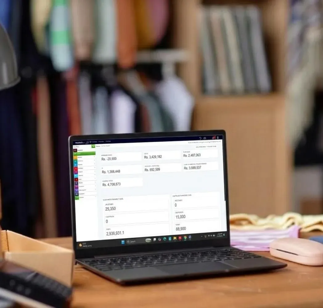 Tailor Shop Software providing real-time reporting and analytics for tailoring businesses