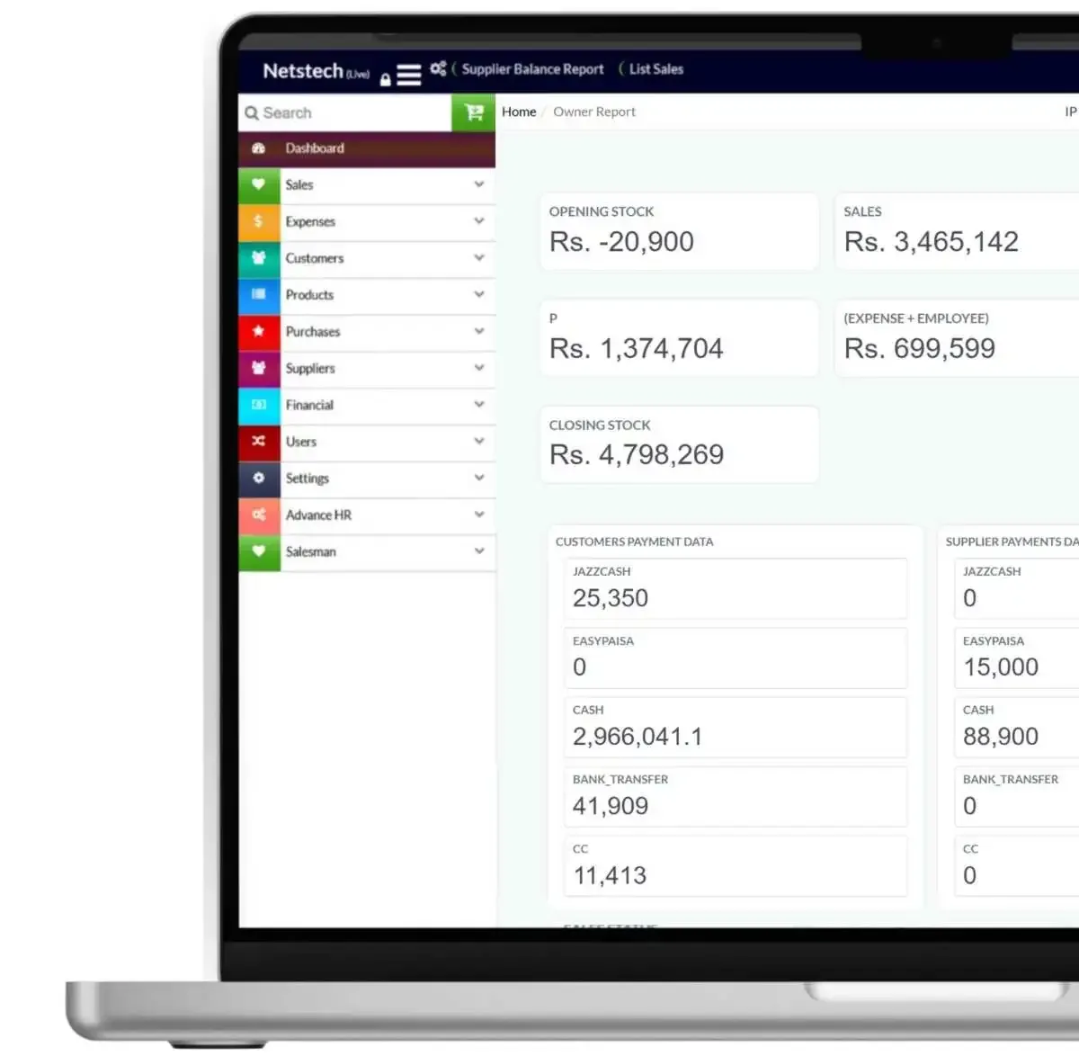 Cleaning Service Software showing real-time reporting and analytics for better business insights.