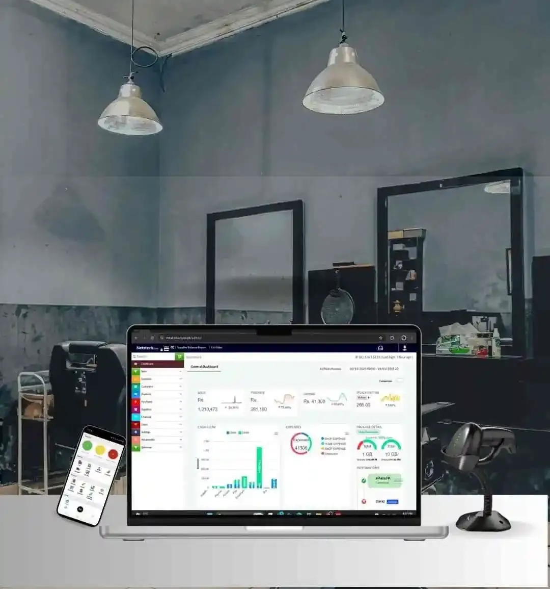 Salon POS system with AI-powered reporting, real-time analytics, and insights for smarter salon business decisions.
