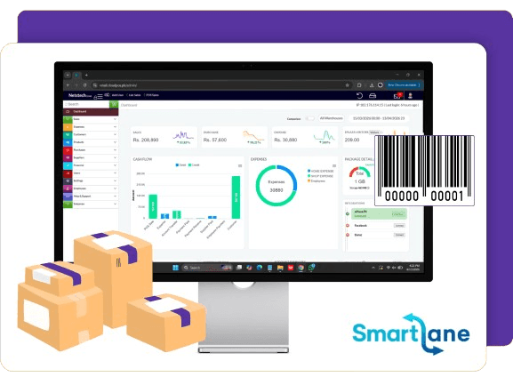 Smart Lane Integration with CloudPOS in Pakistan mockup