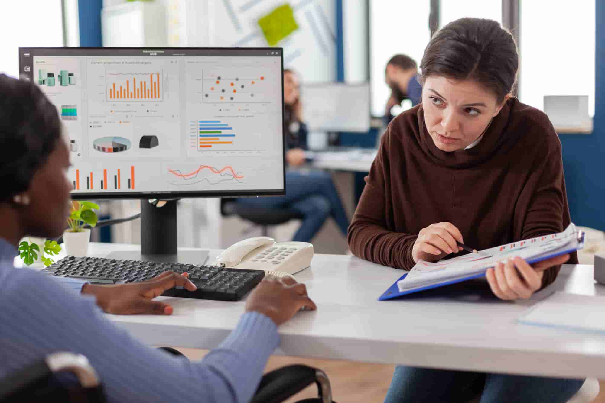 Custom data reporting with detailed records, filtered reports, and business analytics.