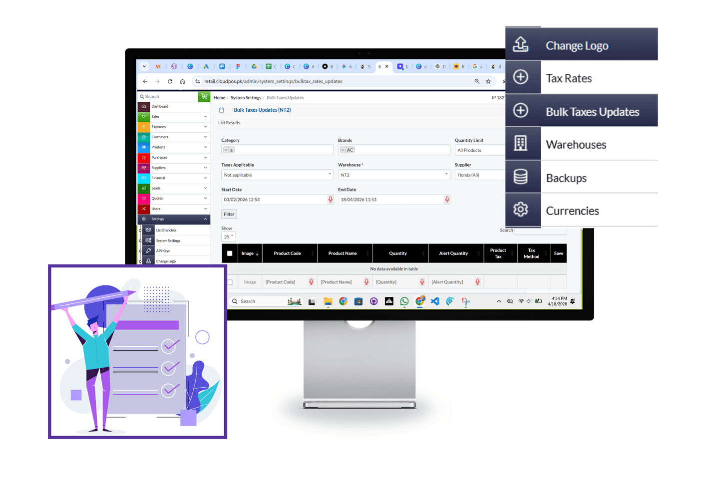 Recovery module with receivables management and outstanding payment tracking.