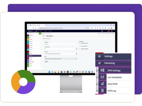 Features of CloudPOS Marketing Management mockup
