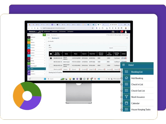 Features of CloudPOS Hotel Management mockup