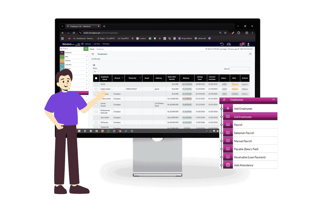 HR management software with employee management for efficient workforce administration.