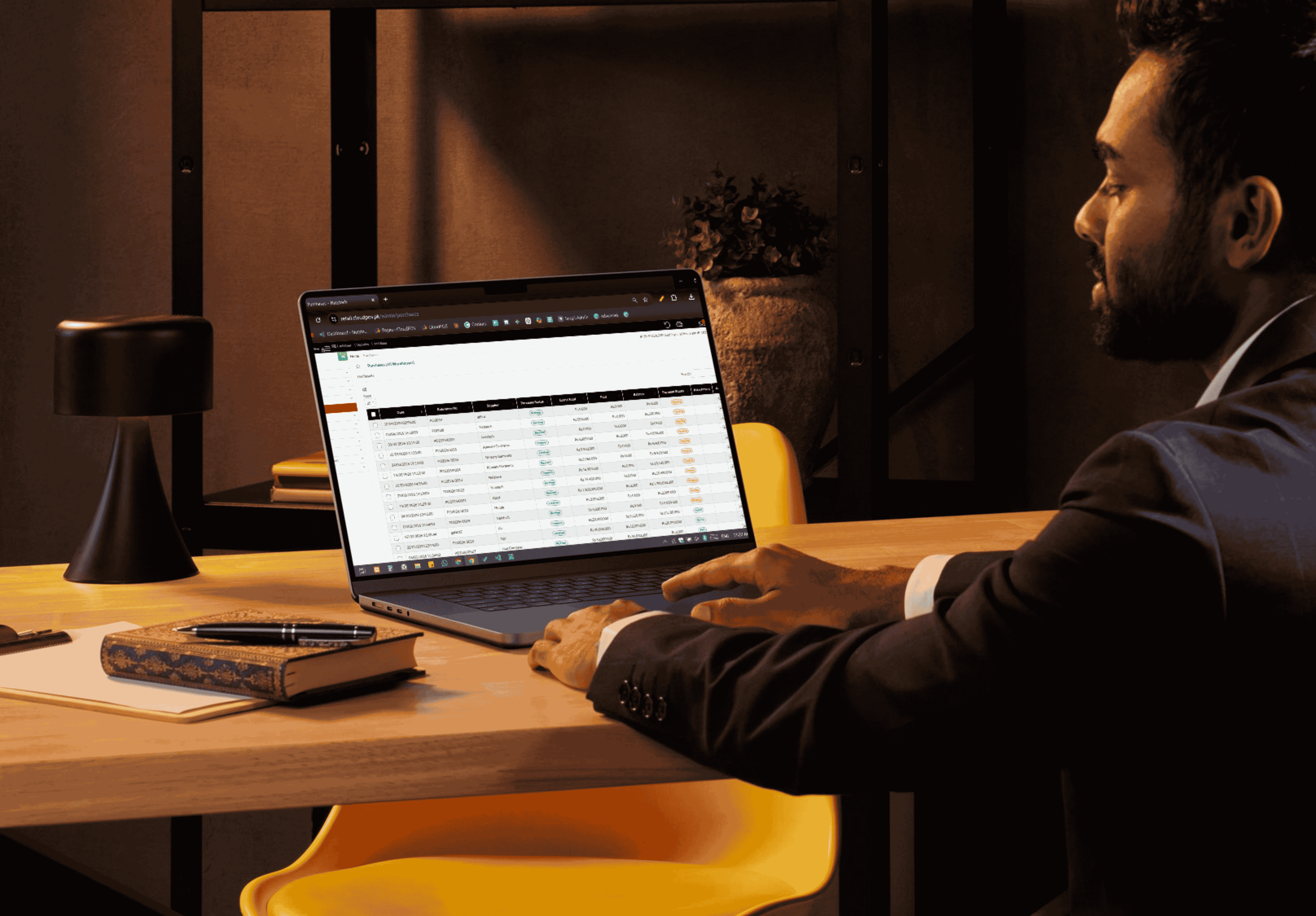 Purchase management software with analytics dashboard for procurement insights and performance tracking.
