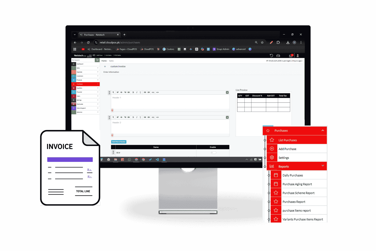 Purchase management software with order management and streamlined procurement workflow.
